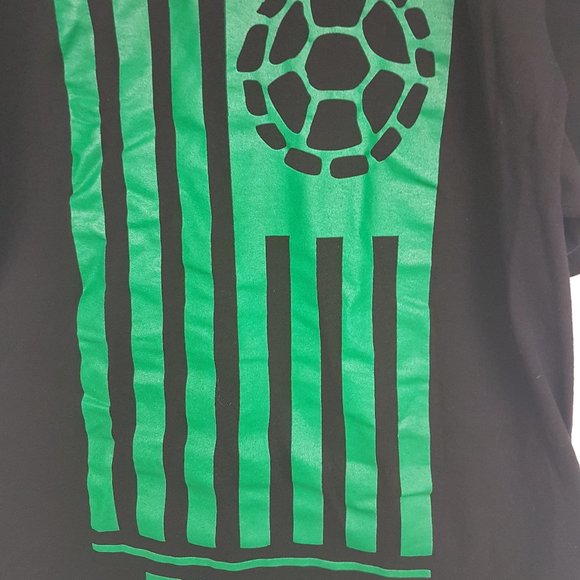 TMNT T-Shirt XL Green Black Tee - Picture 2 of 7